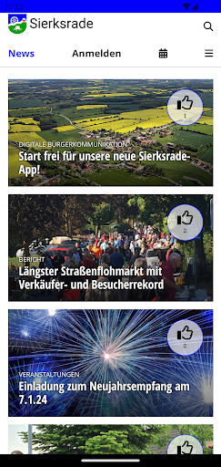 Android application Sierksrade screenshort