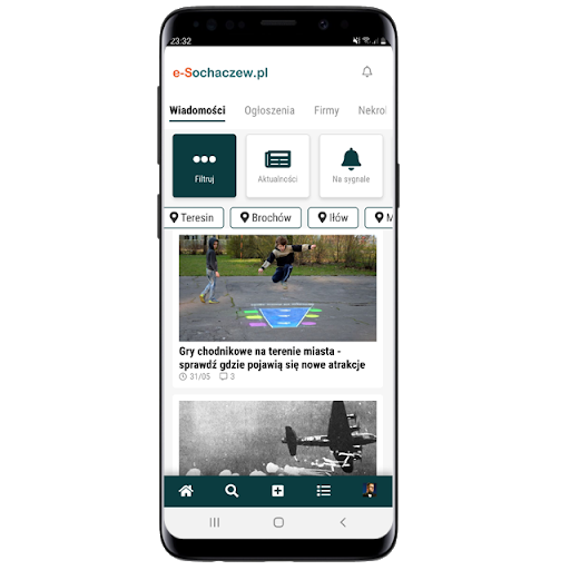 Android application e-Sochaczew screenshort