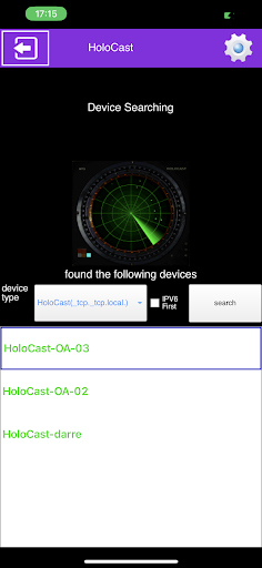 Android application HOLO-WHAS screenshort