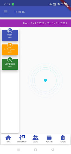 Android application Bluesky - Payments screenshort