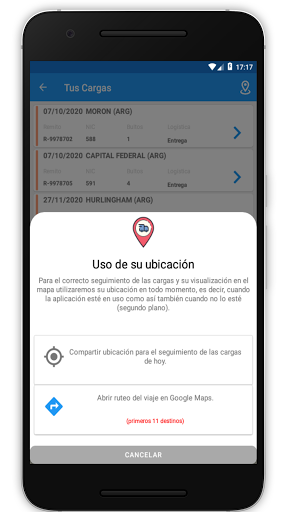 Transoft: Conforme de Cargas Screenshot