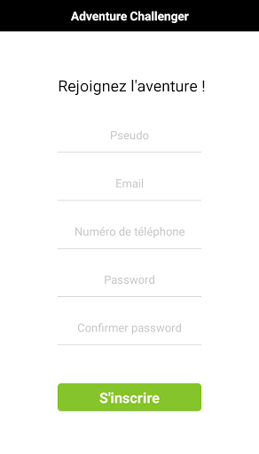Android application Adventure Challenger screenshort