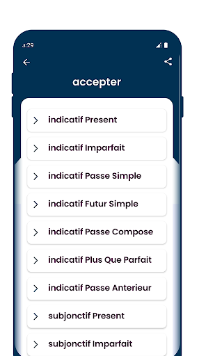 Conjugaison Verbes Français Screen 3