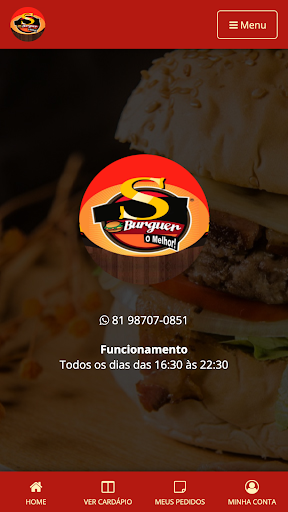 Android application S Burguer screenshort