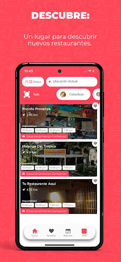 Android application Mi Mesa App screenshort