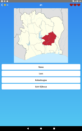 Ivory Coast Regions and Provinc
