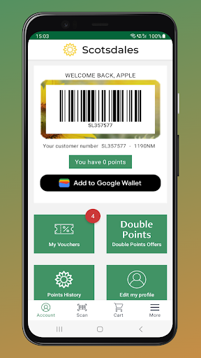 Scotsdales Scan & Go Screen 2