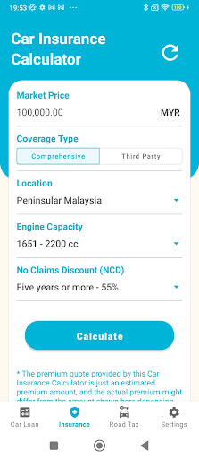Car Loan Calculator (Malaysia) Screen 3
