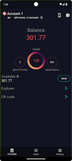 Android application Oollet - 0L network screenshort