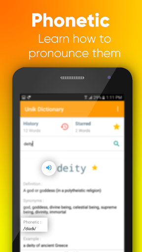 Unik Dictionary - Noun, Verb, Adjective