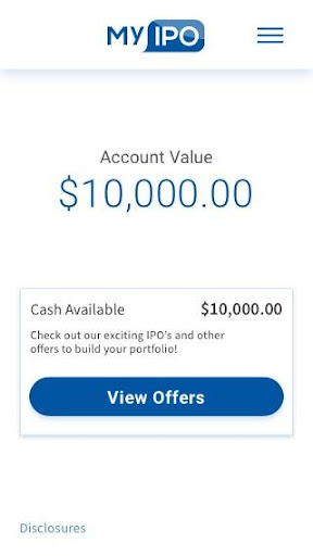 My IPO Screen 2
