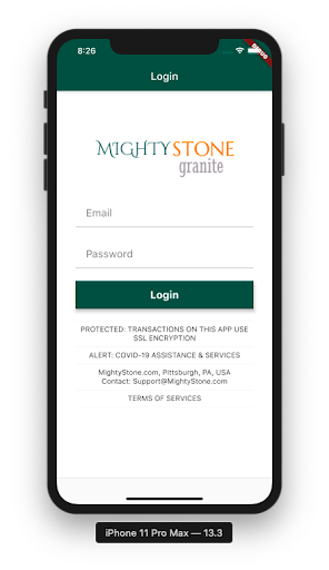 Android application MightyStone granite screenshort