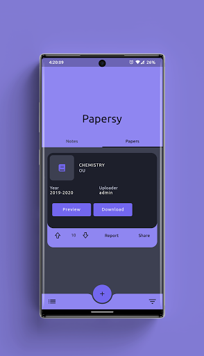 Papersy - OU Papers and Notes Screen 2