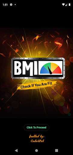 Android application BMI Calcy screenshort