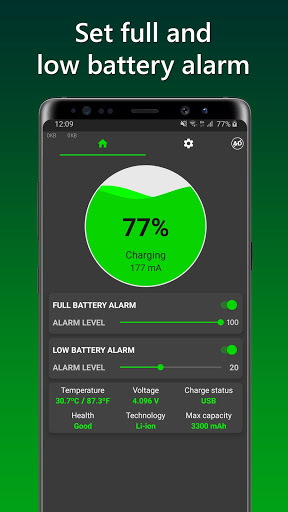 Charge Alarm: Full Low Battery 7