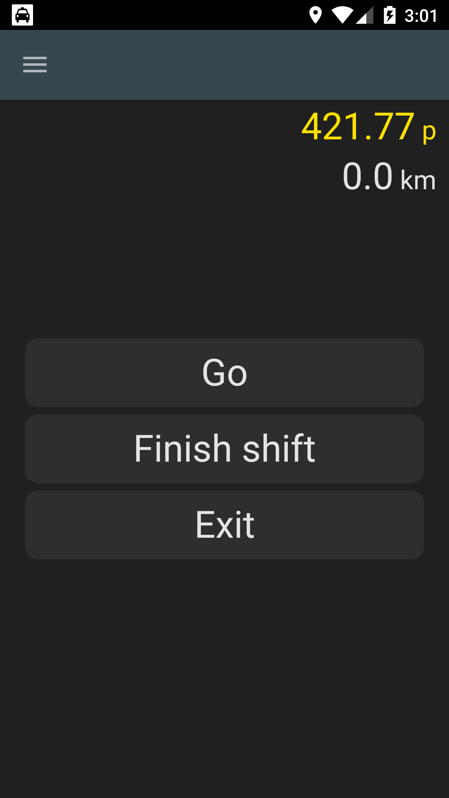 Android application Taximeter for all screenshort