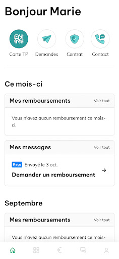 Android application Mutuelle de France Samir screenshort