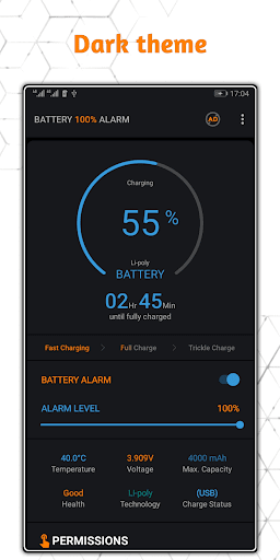 Battery 100% Alarm