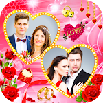 Cover Image of Download Romantic Love Dual Photo Frame  APK