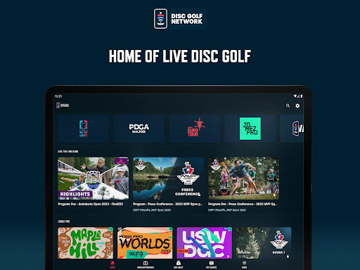Screenshot of Disc Golf Network