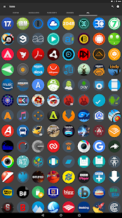 aospUI Dark Pixel Icon Pack,No Capture d'écran