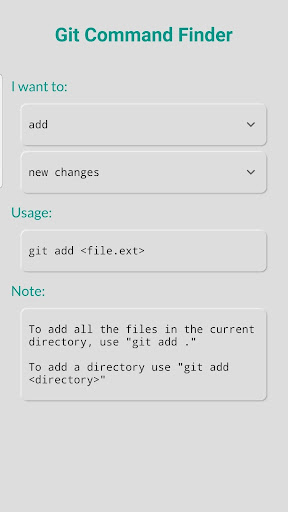 Git Command Finder Screenshot 2 - AppWisp.com