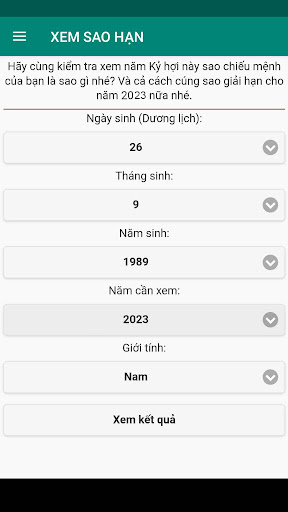 XEM SAO HẠN NĂM 2024 GIÁP THÌN Screen 2