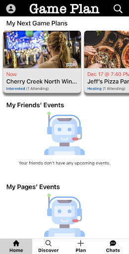 Android application Game Plan screenshort