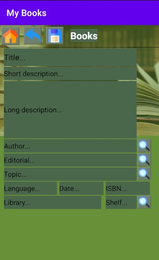 Android application My Books screenshort