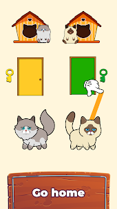 Cat Rush Puzzle: Draw To Save