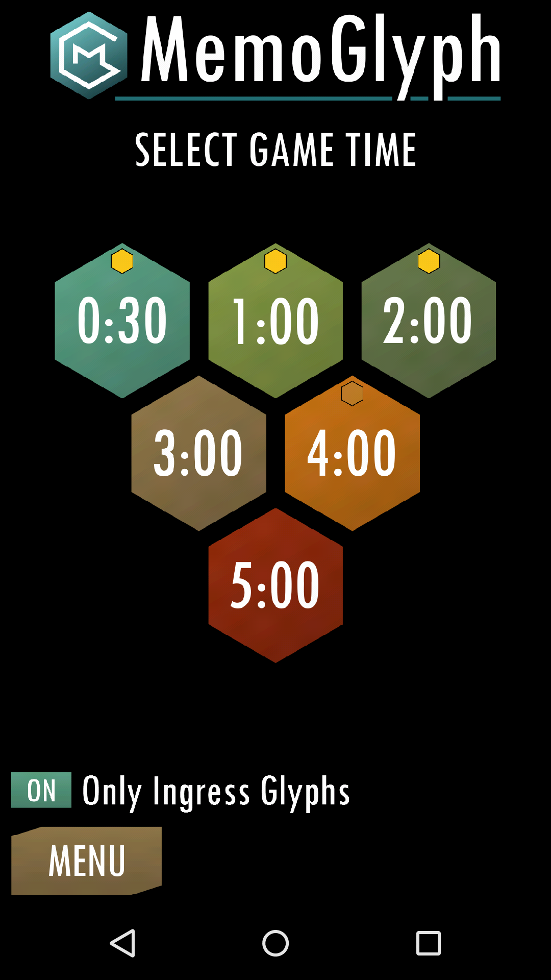 Memo Glyph Screen 3