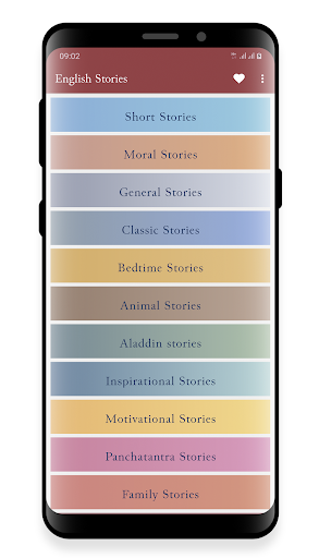 Android application English Stories screenshort