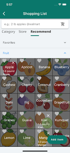 Screenshot of Bravarb:Meal Plan&Grocery List