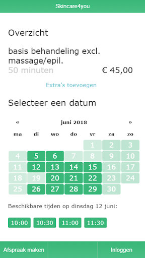 Android application SKINCARE4YOU screenshort