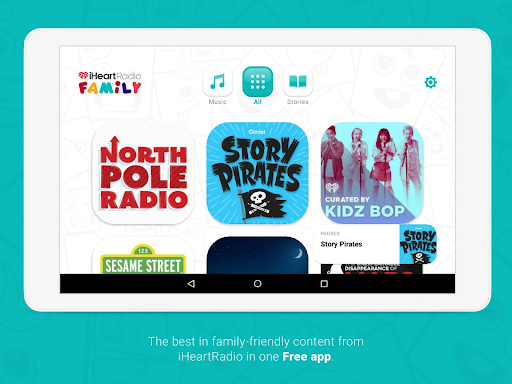 Screenshot of iHeartRadio Family