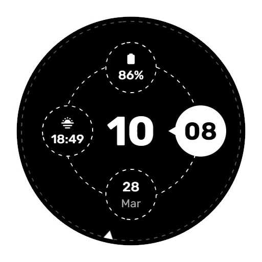 WES10 - Bubbles Watch Face Windowsでダウンロード