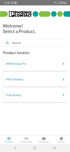 Android application Signal Conditioner screenshort
