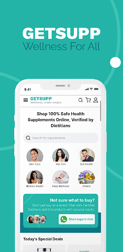 Android application GetSupp Health & Fitness Store screenshort