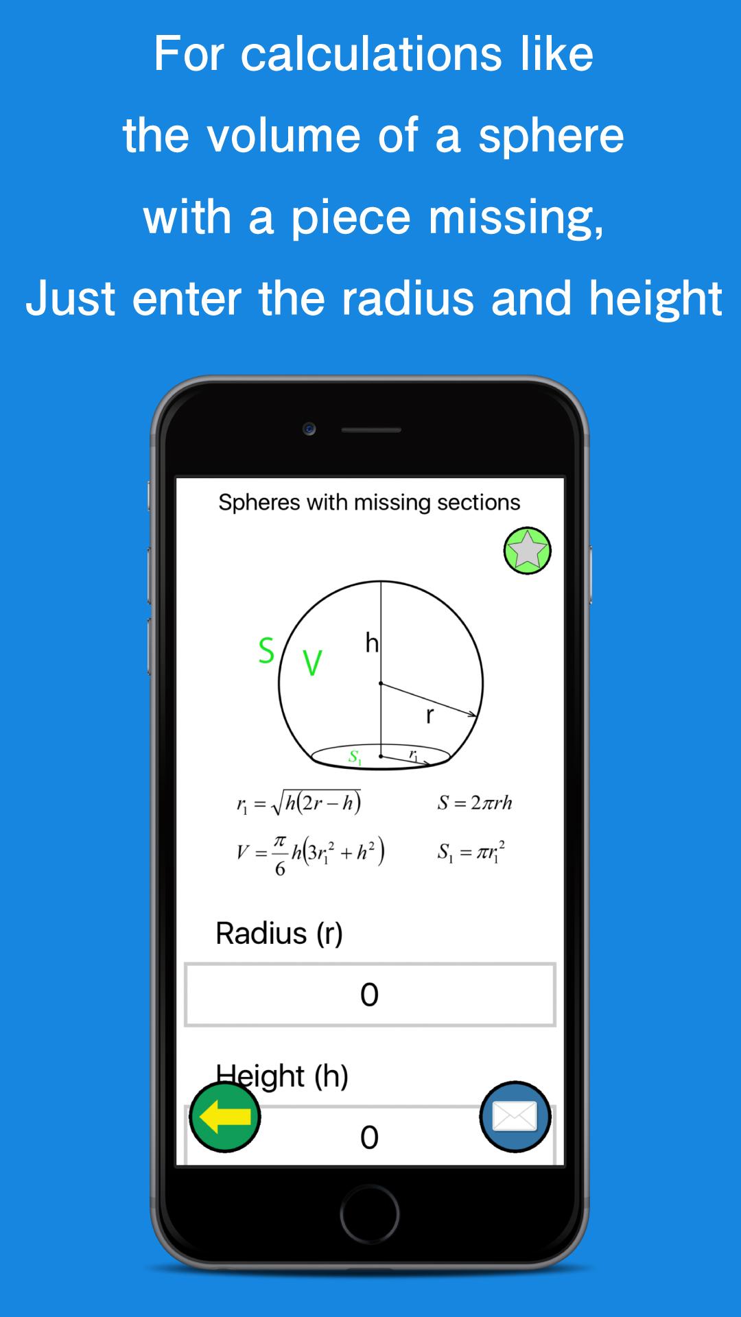 Android application G-Calc "Geometric Calculator" screenshort