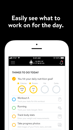 Android application Jamin Fitness screenshort