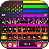 Neon Pride Flag Keyboard Theme icon