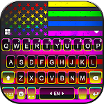 Neon Pride Flag Keyboard Theme Apk