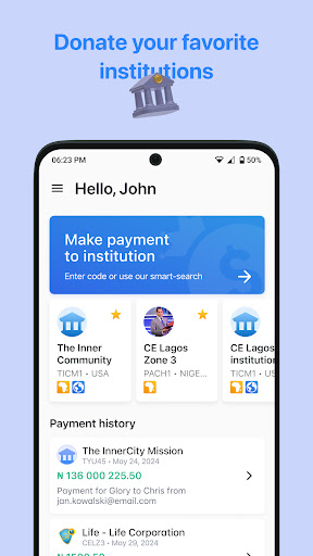 Android application KingsPay screenshort