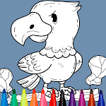 Cute Birds Coloring Book