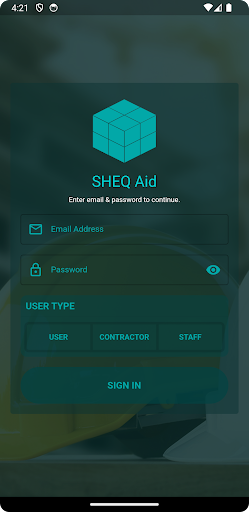 Android application SHEQ Aid screenshort