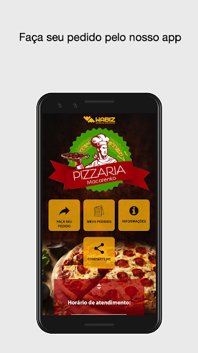 Android application Pizzaria Macarenko screenshort