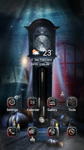Android application Stranger Clock - Wallpaper screenshort