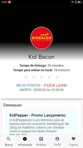 Android application Kidbacon screenshort