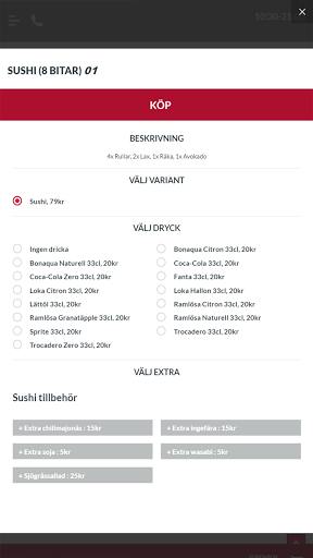 Haparanda Sushi och Indiskt Screen 3