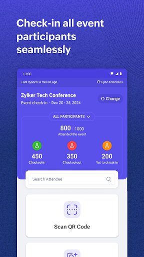 Screenshot of Zoho Backstage for Organizers